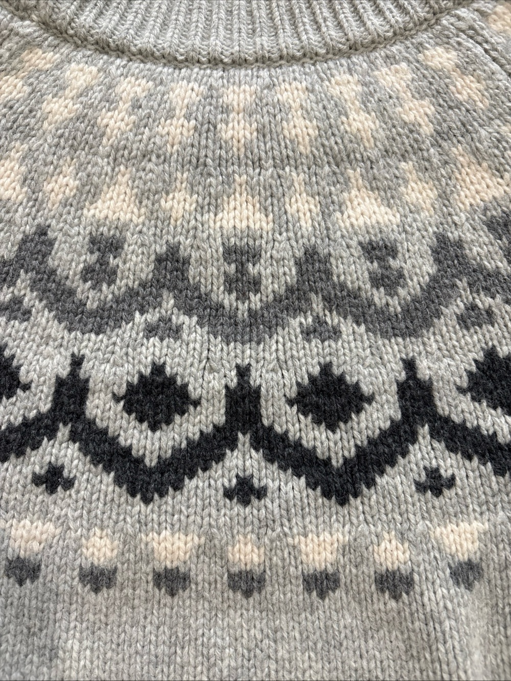 J.Crew Wool-Blend Fair Isle‎ Crew Pullover Sweater Womens S Heather Dusk Multi - Picture 13 of 14